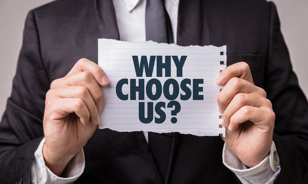 Why Choose Us? Stock Photo | Adobe Stock